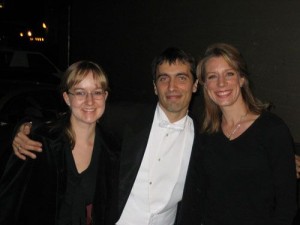 2/11/06 With friends Maestro Carlo Ponti Jr. & wife and professional violinist Andrea Ponti, backstage after Elizabeth's solo debut with the San Bernardino Symphony