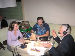 A fun radio interview live from Palm Springs with Bill Feingold, right, the host of the Bill Feingold Show. April, 2010
