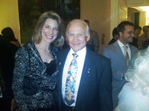 Meeting a great American hero, Buzz Aldrin, in Los Angeles on April 12 a the Canadian Consulate.