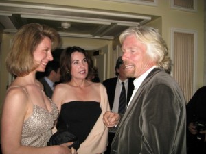 Meeting Sir Richard Branson in LA at a charity event for Save the Children.